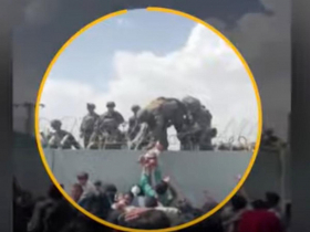 「救救我的孩子！」阿富汗父親高舉幼嬰託付美軍　美國防部透露嬰兒後續下落